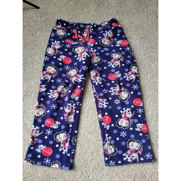 Betty Boop Coca Cola Blue Pajama Pants - Picture 4 of 12